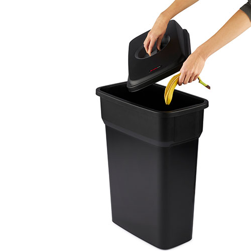 Container mediu colectare selectiva deseuri Selecto 55L, Rothopro, negru