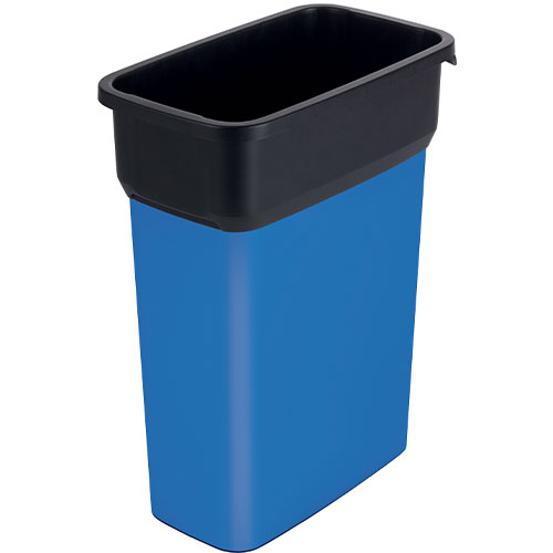 Container mediu colectare selectiva deseuri Selecto Premium 55L, Rothopro, galben albastru 