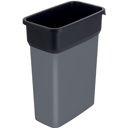 Container mediu colectare selectiva deseuri Selecto Premium 55L, Rothopro, galben gri 