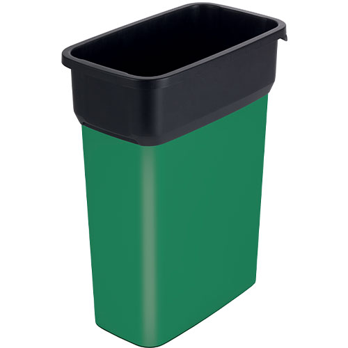 Container mediu colectare selectiva deseuri Selecto Premium 55L, Rothopro, galben verde 