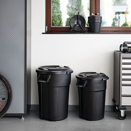 Container mediu rotund Titan 85L, Rothopro, albastru