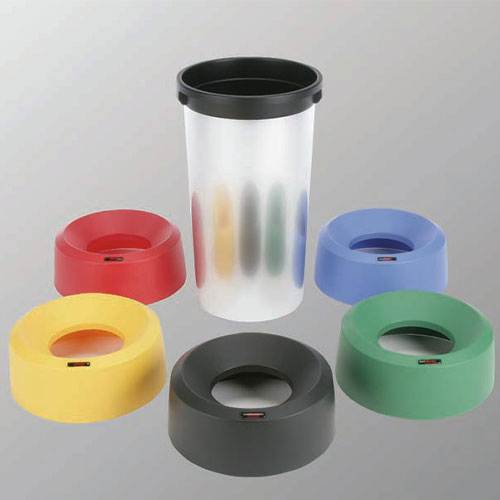 Container rotund Iris 50L, gri metalic, Rothopro