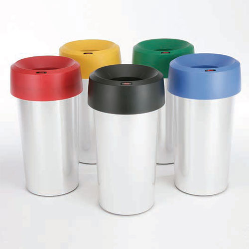 Container rotund Iris 50L, gri metalic, Rothopro