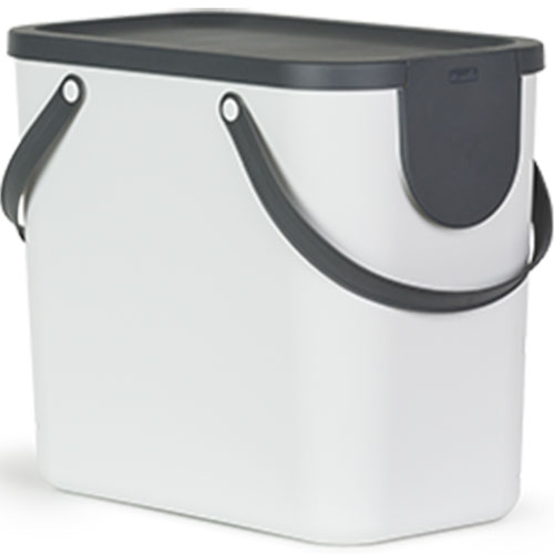 Cos colectare selectiva deseuri Albula 25L, Rothopro, albastru alb 