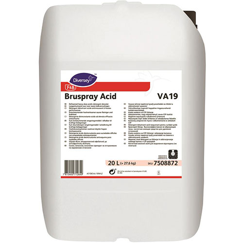 DI Bruspray Acid VA19 20 L - Detergent acid nespumant, Diversey