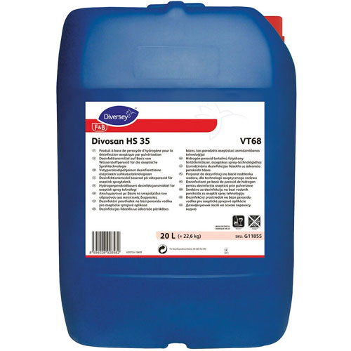 DI Divosan HS 35 VT68  - Dezinfectant pe baza de peroxid de hidrogen, canistra 20L, Diversey