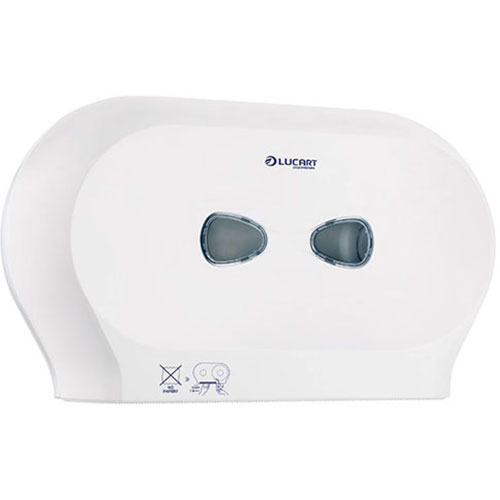 Dispenser hartie igienica rola Mini JumboTwin, alb, Lucart