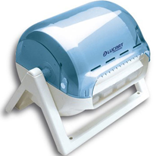 Dispenser pentru lavete industriale pe rola, albastru, Lucart