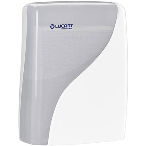 Dispenser prosoape maini pliate in M, Identity Slim, Lucart, alb