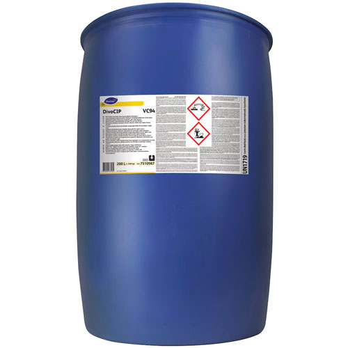 DivoCIP VC94 - Detergent alcalin clorinat cu spumare redusa, 200L, Diversey