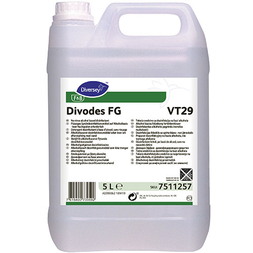 Divodes FG - Dezinfectant pentru suprafete pe baza de alcool, 5L, Diversey