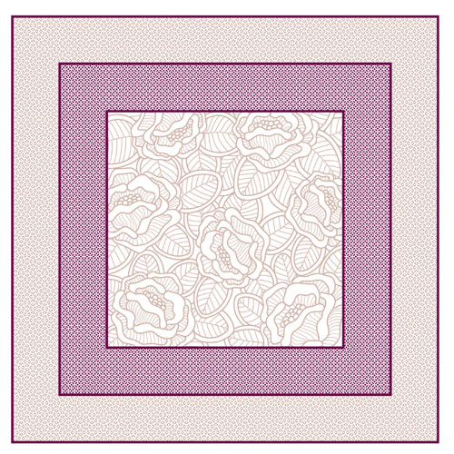 Fata de masa din airlaid 100 x 100 cm, Bouquet, Fato