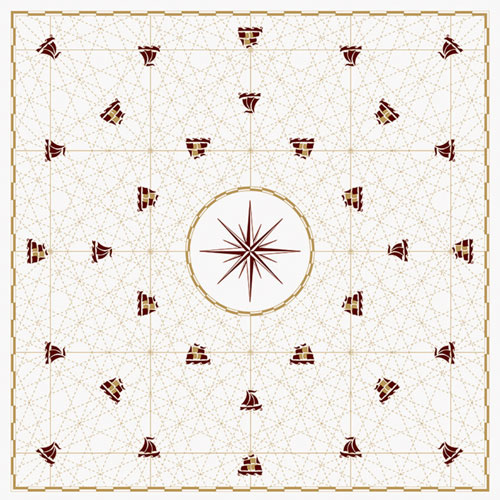 Fata de masa din airlaid 100 x 100 cm, Cruise, Fato