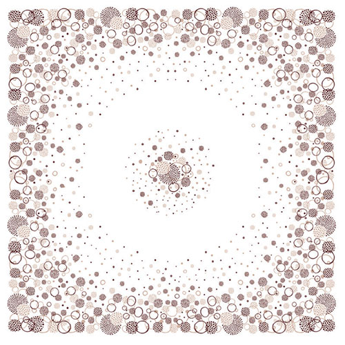 Fata de masa din airlaid 100 x 100 cm, Fireworks, Fato maro 