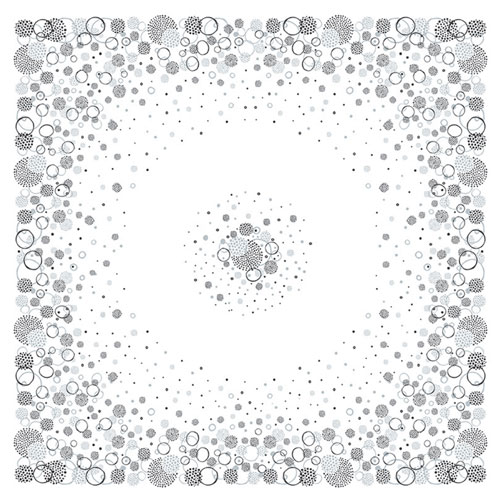Fata de masa din airlaid 100 x 100 cm, Fireworks, Fato