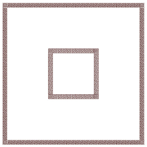 Fata de masa din airlaid 100 x 100 cm, Mykonos, Fato maro 