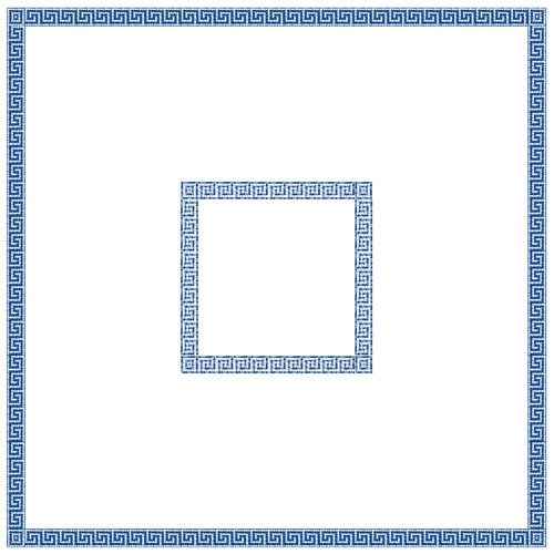 Fata de masa din airlaid 100 x 100 cm, Mykonos, Fato albastru 
