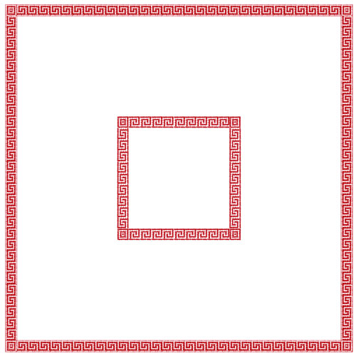 Fata de masa din airlaid 100 x 100 cm, Mykonos, Fato rosu 