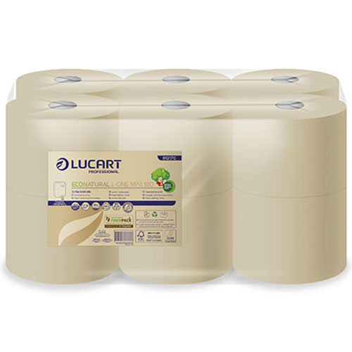 Hartie igienica rola compacta, EcoNatural L-One Mini 180, Lucart
