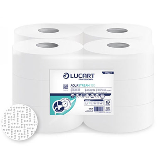 Hartie igienica rola mini jumbo, Aquastream 150, Lucart