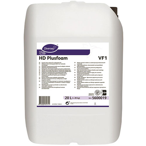 HD Plusfoam VF1 - Detergent spumant alcalin pentru depuneri carbonizate, 20L, Diversey