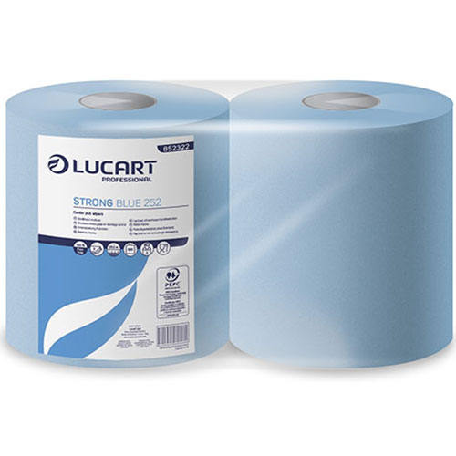 Lavete din hartie multifunctionale pe rola Strong Blue 252, Lucart