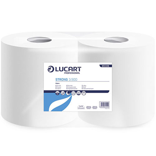 Lavete din hartie pe rola cu derulare centrala, Strong 3.500, Lucart