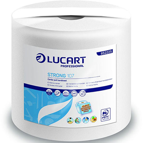 Lavete din hartie, rola cu derulare centrala mare, Strong 107 Joint, Lucart