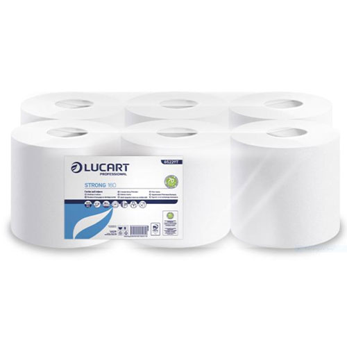 Lavete din hartie, rola cu derulare centrala mare, Strong 180, Lucart