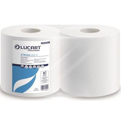 Lavete din hartie, rola cu derulare centrala mare, Strong 800S, Lucart