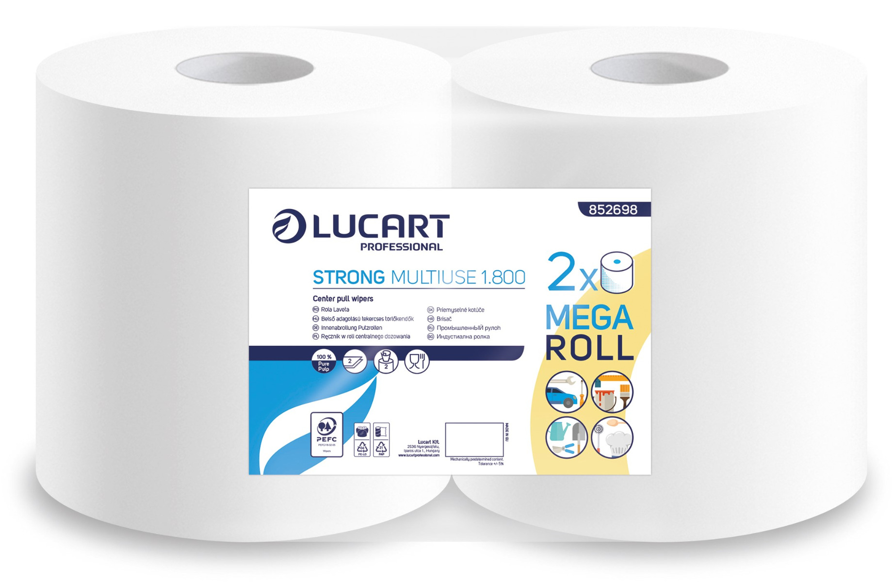 Lavete hartie pe rola Strong Multi-Use 1800, Lucart