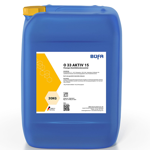 Dezinfectant pe baza de acid peracetic, 30kg, O 33 AKTIV 15, Bufa