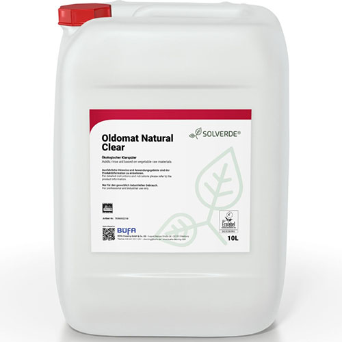 Agent ecologic acid pentru clatire vesela si pahare, 10 L, Oldomat Natural Clear, Bufa