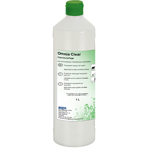Omnia Clear - Detergent pentru intretinerea pardoselilor, 1 L, Bufa