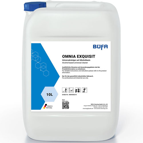 Omnia Exquisit - Detergent pentru suprafete pe baza de alcool, 10 L, Bufa