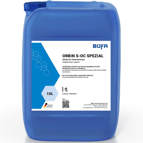 Orbin S-OC Spezial - Detergent alcalin spumant, 10 L, Bufa