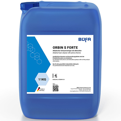 Detergent spumant alcalin clorinat, 11kg, Orbin S Forte, Bufa