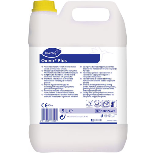 Oxivir Plus - Dezinfectant pentru suprafete pe baza de oxigen activ, 5L, Diversey