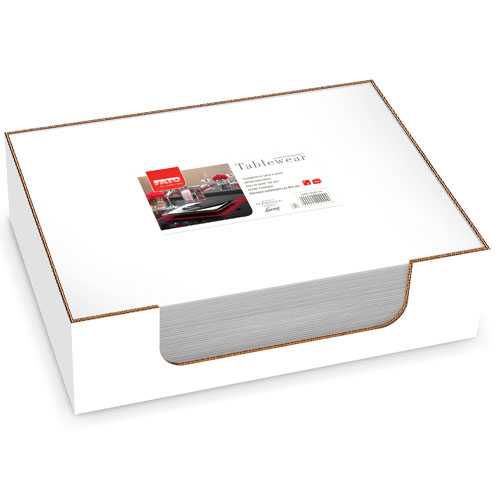 Placemat din airlaid 30x40 cm, Tablewear, Fato alb 