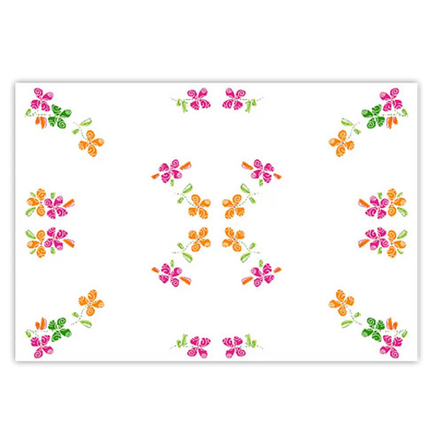 Placemat din hartie 30x40 cm, Fato happy flowers 