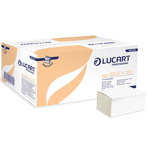 Prosoape de hartie pliate in V Easy Beige V250, Lucart