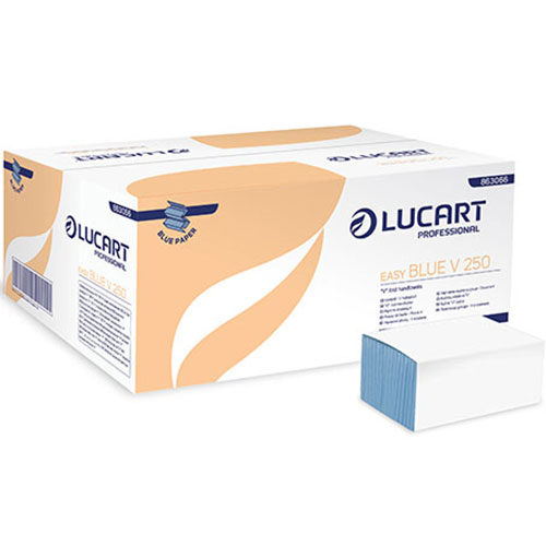 Prosoape de hartie pliate in V Easy Blue V250, Lucart