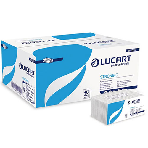 Prosoape de maini din hartie, pliate in C, Strong C, Lucart