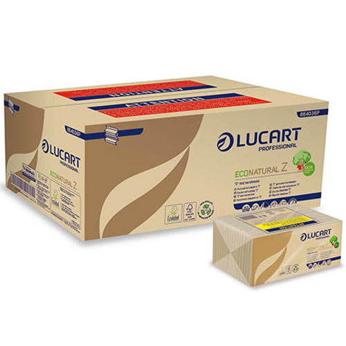 Prosoape de maini din hartie, pliate in Z, EcoNatural Z, Lucart