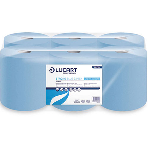 Prosoape de maini din hartie, rola autocut, Strong Blue 2.140A, Lucart
