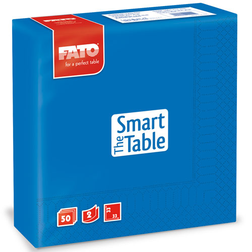 Servetele 33x33 cm 2 straturi, Smart Table, Fato albastru-gentian 