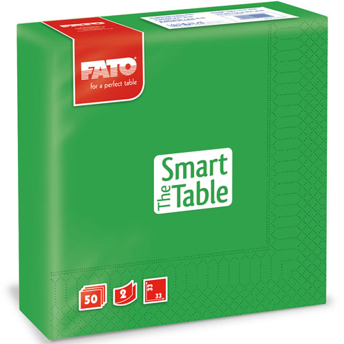 Servetele 33x33 cm 2 straturi, Smart Table, Fato verde-smarald 