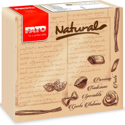 Servetele 38x38 cm 2 straturi, Natural Pasta, Fato