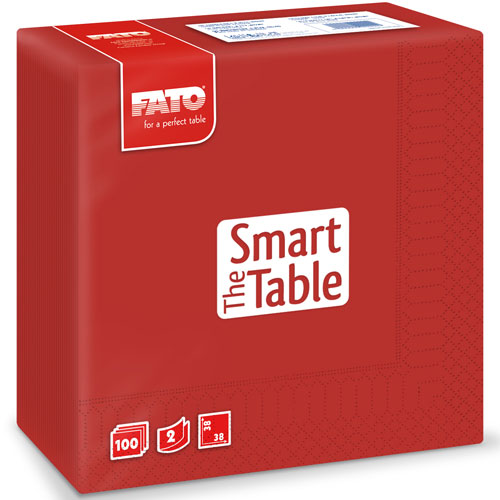 Servetele 38x38 cm 2 straturi, Smart Table, Fato rosu 