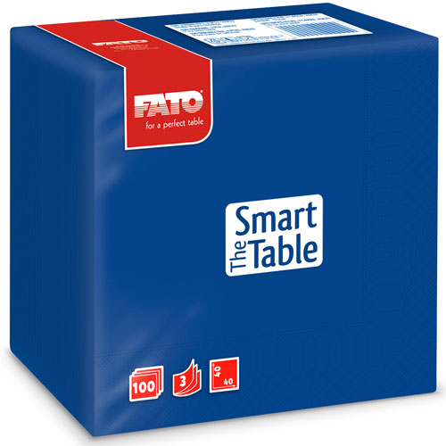 Servetele 40x40 cm 3 straturi, Smart Table, Fato albastru-inchis 